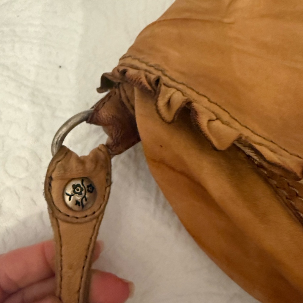Lucky Brand Brown Ruffled Crossbody Bag - Picture 6 of 7